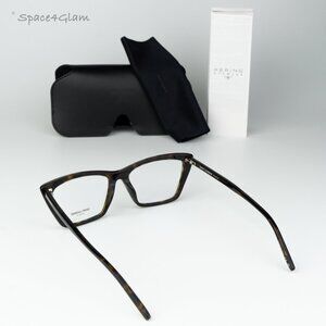 BRAND NEW Saint Laurent SL737 MICA THIN OPT 002 Havana Cat Eye Unisex Eyeglasses